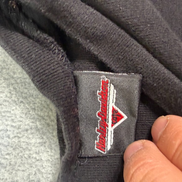 Harley-Davidson Shirt Womens L Black Las Vegas Cafe V-Neck 3/4 Sleeve Graphic - Picture 2 of 7